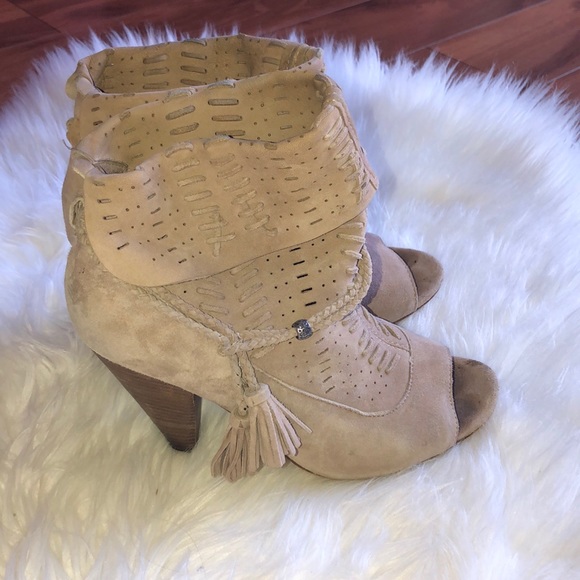 Dolce Vita Peek Toe Booties Size 8 - Picture 3 of 8